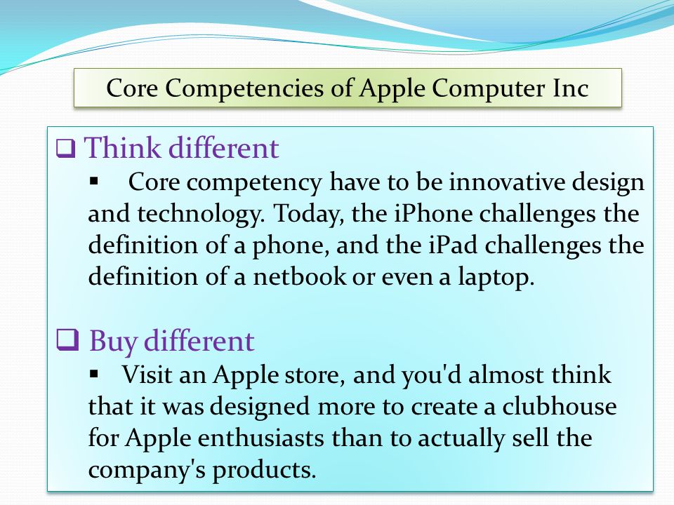 Core competencies of gap inc